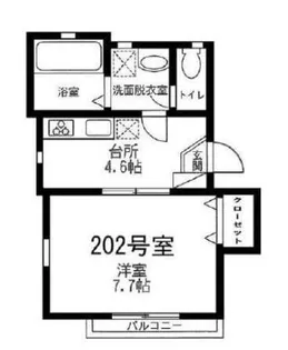 グランデシャンテ押上【3階】の間取り