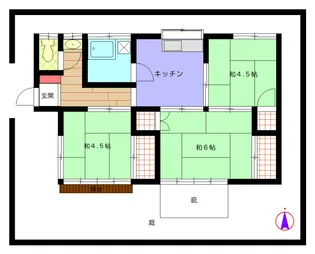 東京都小平市仲町【一戸建】の間取り