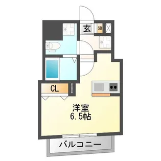 ラグゼ十三東【3階】の間取り