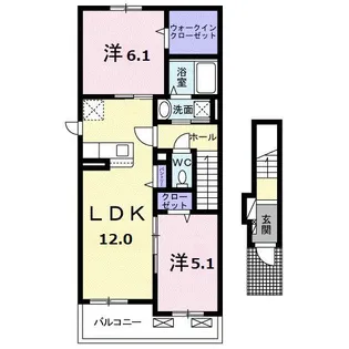 すずらん【2階】の間取り