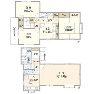 神奈川県横浜市中区山元町4【一戸建】の間取り