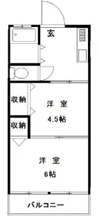 千川シティハウス【1階】の間取り