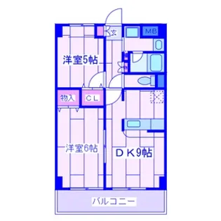 メゾンフローレ【3階】の間取り
