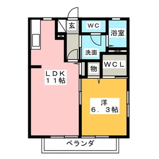 さくらハイム【2階】の間取り