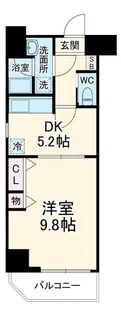 メインステージ横濱伊勢佐木【3階】の間取り