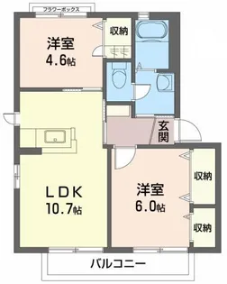 シャーメゾン上板 C棟【2階】の間取り