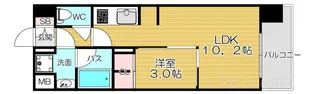 大阪府大阪市天王寺区玉造本町【マンション】の間取り
