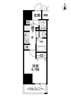Rising Place Kameido【15階】の間取り