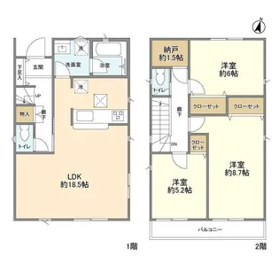 埼玉県さいたま市桜区栄和6【一戸建】の間取り