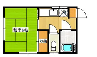 アパートメント四季【2階】の間取り
