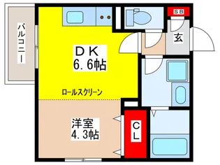 ALEGRIA長瀬North【3階】の間取り
