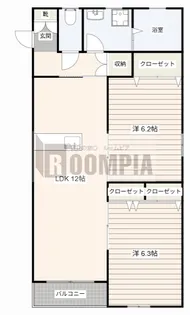 コミーテ薮田A【3階】の間取り