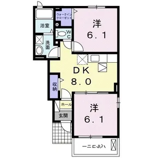 フィオーレ本町【1階】の間取り