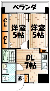 Bergamotto黄金【8階】の間取り