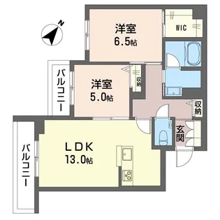 カーサレジオ新川崎【1階】の間取り