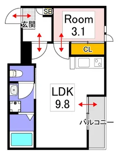 Grandtic Eternally【1階】の間取り