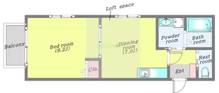 セウ・ヴォアル【2階】の間取り