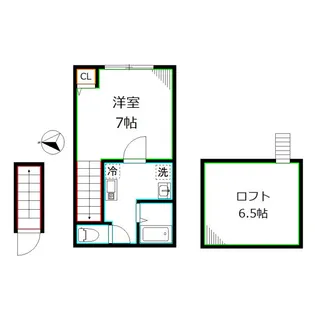 バーミープレイス武蔵境【2階】の間取り