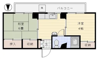 機山荘【3階】の間取り