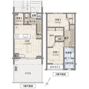 東京都日野市平山4【一戸建】の間取り