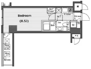 ガラ・シティ横浜西口【5階】の間取り