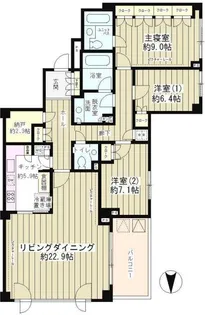 東京都渋谷区大山町【マンション】の間取り