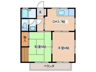 サンテラス湘南【2階】の間取り