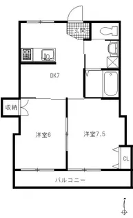サンバロン【2階】の間取り