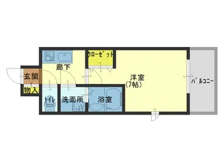 ファーストレジデンス玉造【6階】の間取り