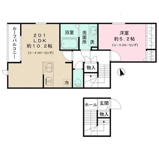 つくど瑞宝館【2階】の間取り