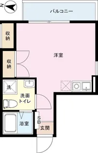 HATSUDAI FLAT【2階】の間取り