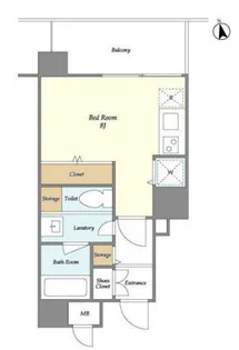 エルスタンザ白金台【2階】の間取り