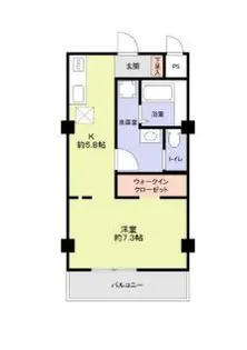 第2住吉ビルB棟【5階】の間取り