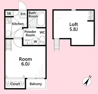 Vivienda大宮【2階】の間取り