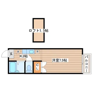 ハミングパークB1【2階】の間取り