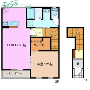 リーブルファイン南福崎【2階】の間取り
