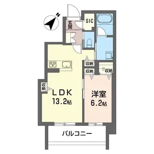 ザ・ワン【2階】の間取り