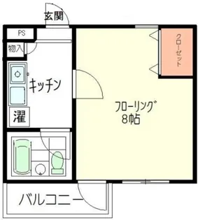 カーサ・ピノ【1階】の間取り