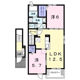 グランディール【2階】の間取り