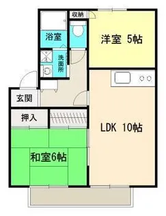 バリュージュ加納B【2階】の間取り