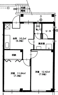 サンハイツ【4階】の間取り