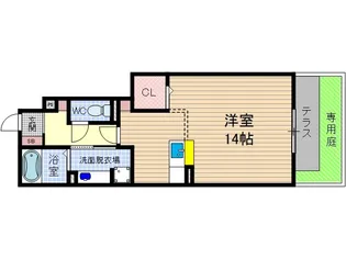 セレナ中条【1階】の間取り