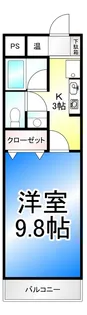 クレセントハウス・七瀬【1階】の間取り