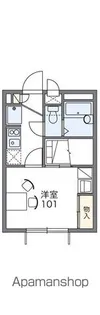 レオパレスユースフル【1階】の間取り
