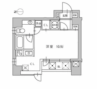 ルーチェ高輪【2階】の間取り