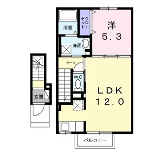 グローブレジデンスI【2階】の間取り