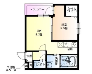 フジパレス鴻池新田I番館【1階】の間取り