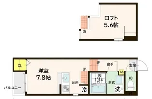 Prestige旭ヶ丘【1階】の間取り