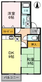 ファミール北山本【2階】の間取り