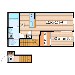 グランヴィラ八本松【2階】の間取り